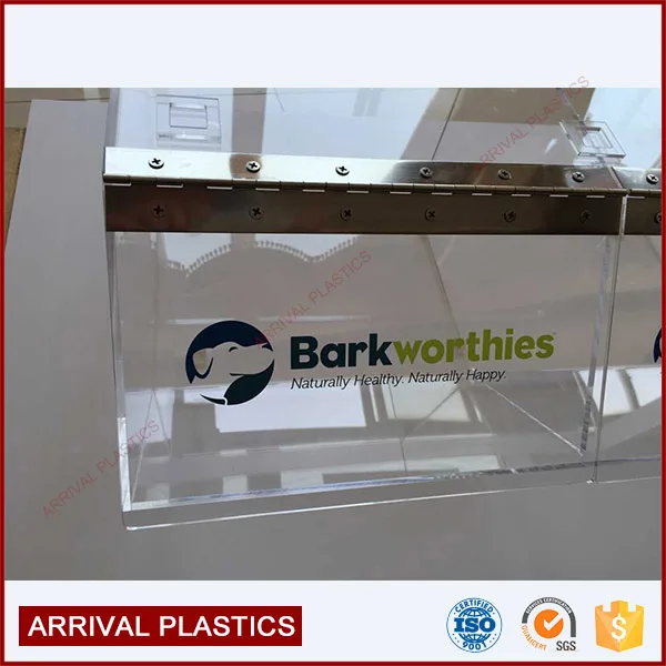 Wholesale Custom Stackable Acrylic Cereals Nuts Candy Box Dispenser Plastic Candy Bins with Lid