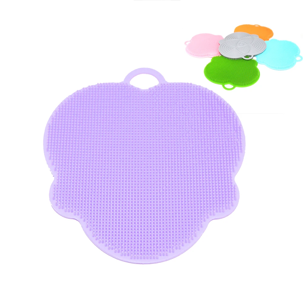 
2019 рекламная кухонная Очищающая силиконовая мойка для фруктов, пользовательская щетка для мытья посуды, стеклянный коврик для бутылок, инструменты для очистки овощей 