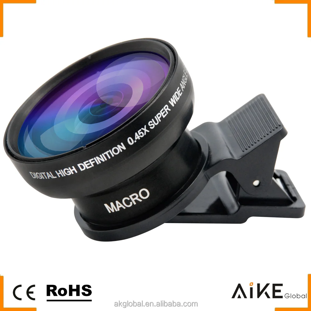 2021 top seller Extra Camera Lens 0.45X Super Wide-Angle 15X Macro 2in1 lens kit