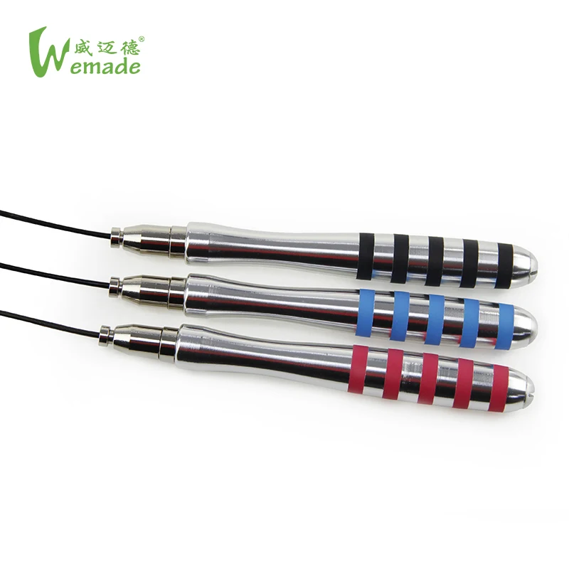 wholesale skipping rope Aluminium handles Fitness training adjustable speed self-locking jumping rope pvc jump rope