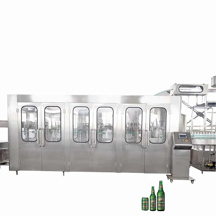 3 In 1 Automatic Glass Bottle Whisky Vodka Beer Production Line Filling Making Bottling Machine