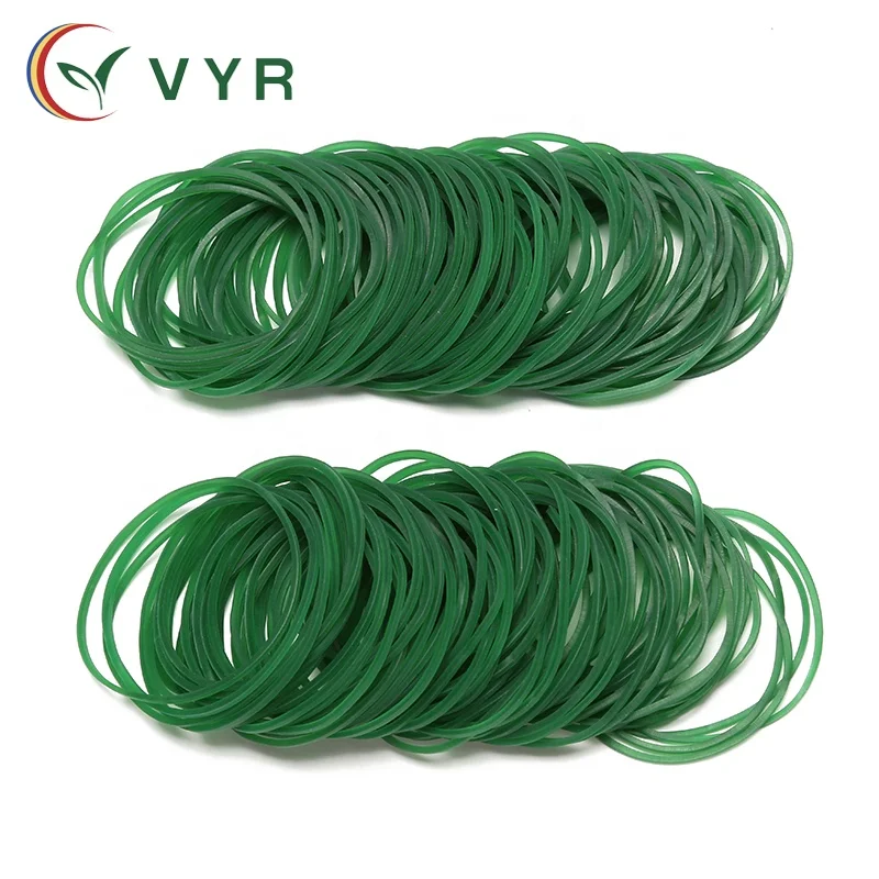 
Natural green high elasticity cheap 2 inch diameter lowest price rubber band 
