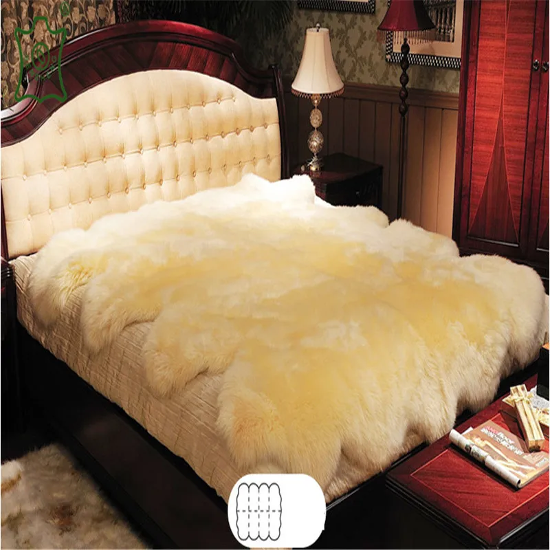 100% Real New Zealand Raw Sheepskin rug Material for clothing decoration sheepskins