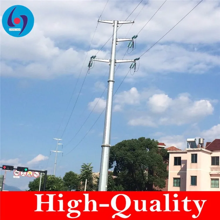 transmission line steel pole tower