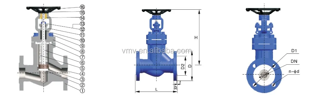
Forged steal bellows seal globe valve PN16 