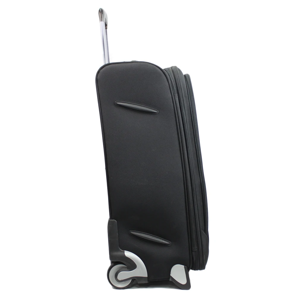 Cheap and durable black urban trolley travel carry on suitcase luggage for men