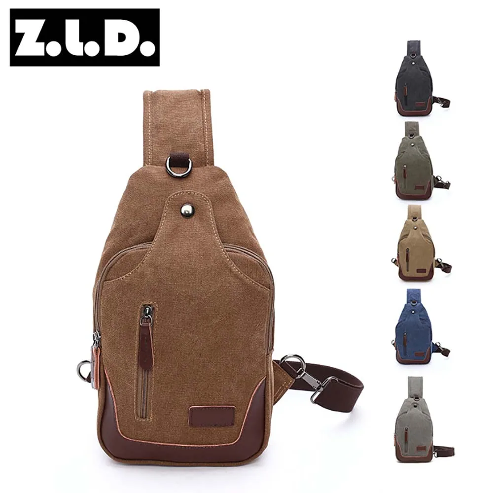Durable Canvas Single Shoulder Crossbody Messenger Bag Sport Shoulder Bag Men