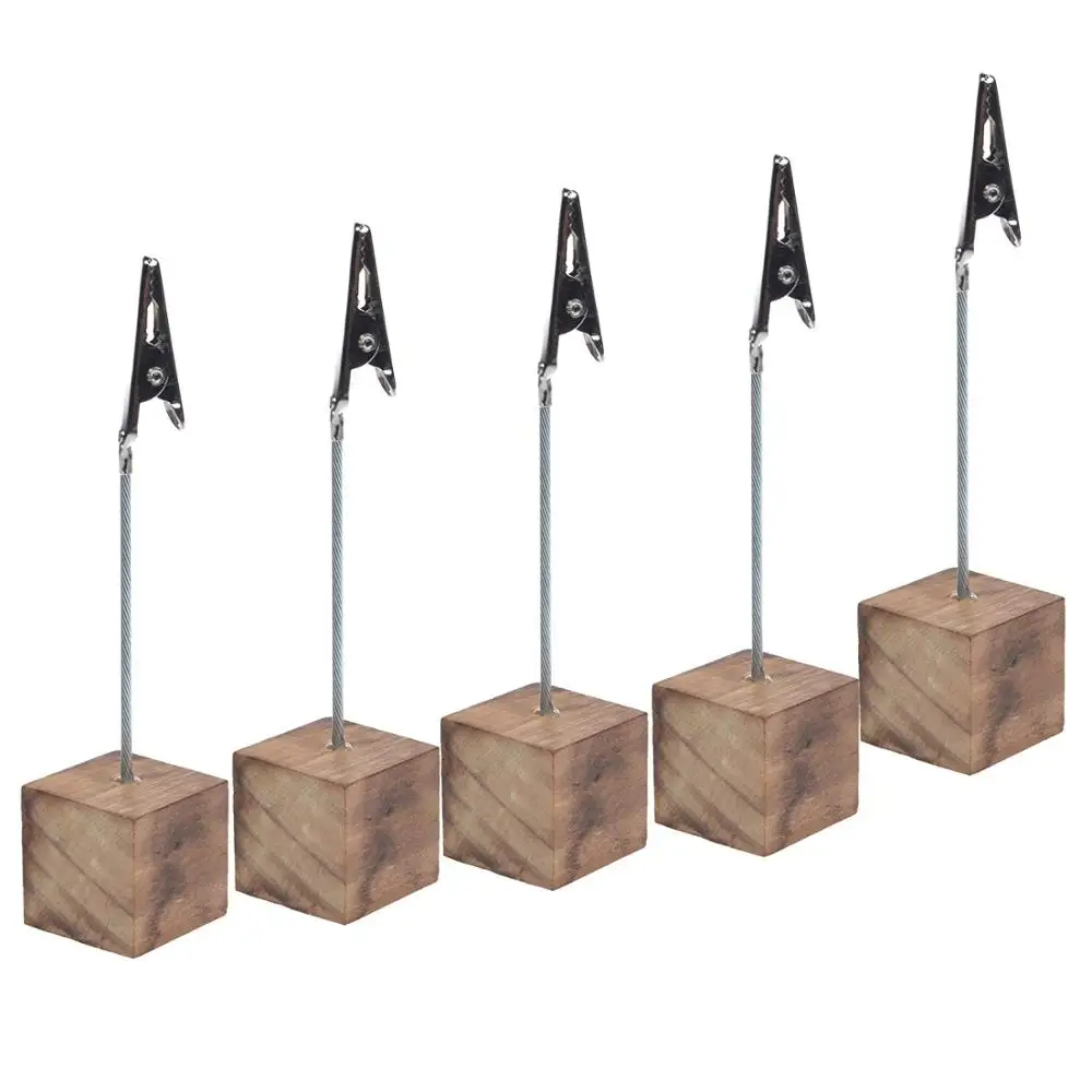 Цвет древесины деревянный cuble Настольный фото рамка зажима стенд