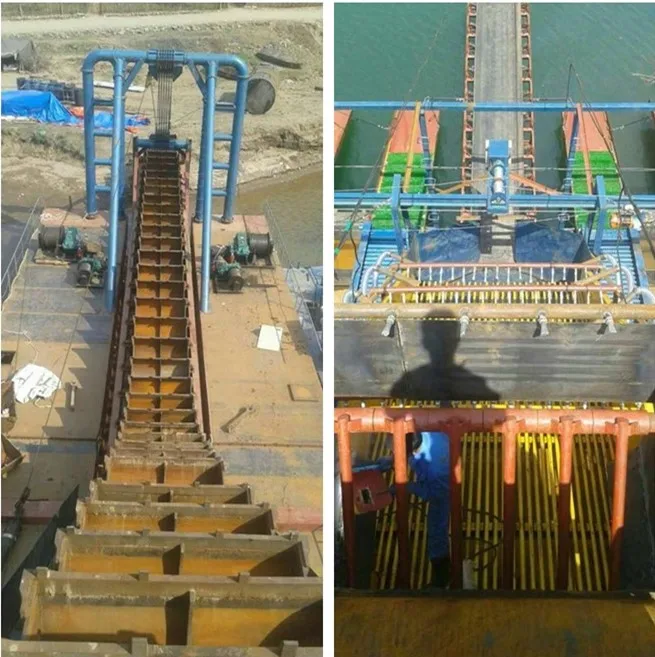
Mini River Dredging Boat for Alluvial Gold Separating 