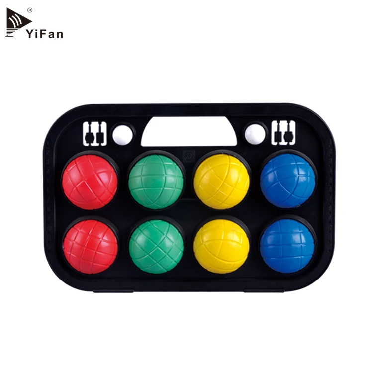 Plastic PE bocce ball, Petanque, Boules, Boccia set, Outdoor sports set