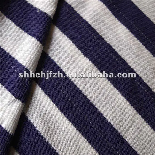 100%Cotton Feeder Stripe Pique Fabric