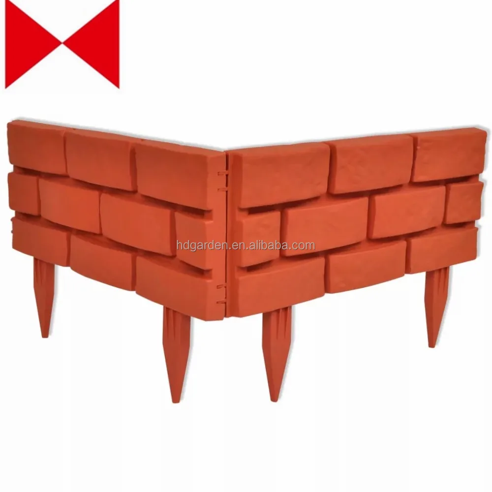 
Garden Fence Boarder 18.4 ft Fencing Edging Picket Lawn Panel Red 