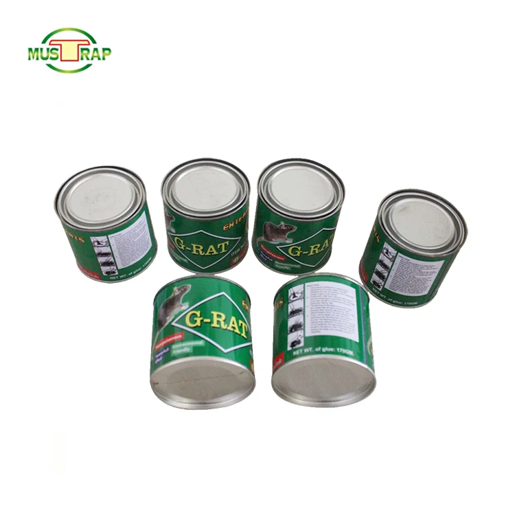 Sticky mouse glue tin can/ rat glue