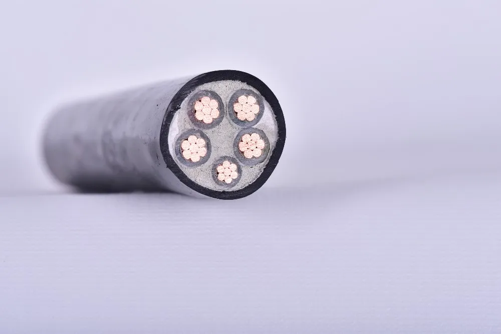 Low Voltage 10mm2 16mm 35mm 50mm 70mm 4 Copper Core Aerial Bundled Armoured Power Cable ABC Cable with PVC XLPE Insulated Sheath
