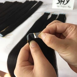 Wavy Highlight Tape Hair Extensions Indian