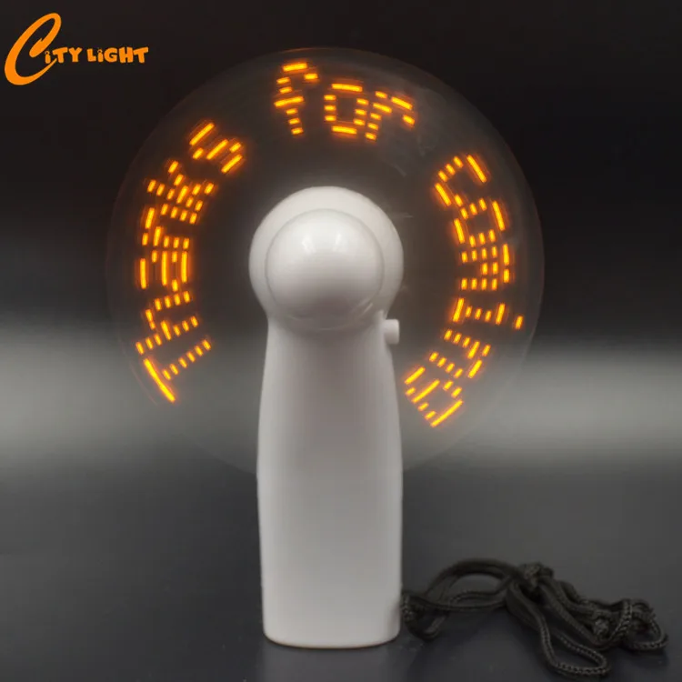 2019 new products Customized led flashing message fan for advertising & promotion