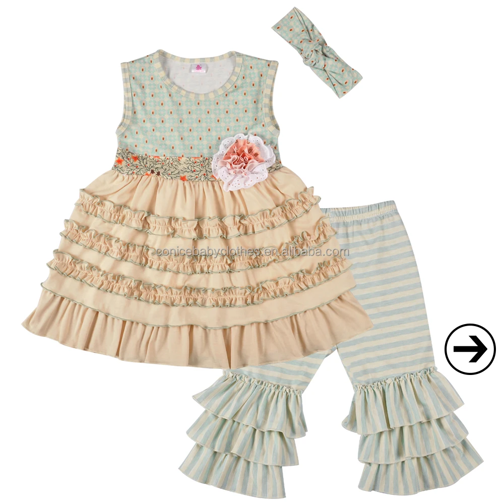 
Children boutique outfit sets mustard pie remake baby girls 2018 