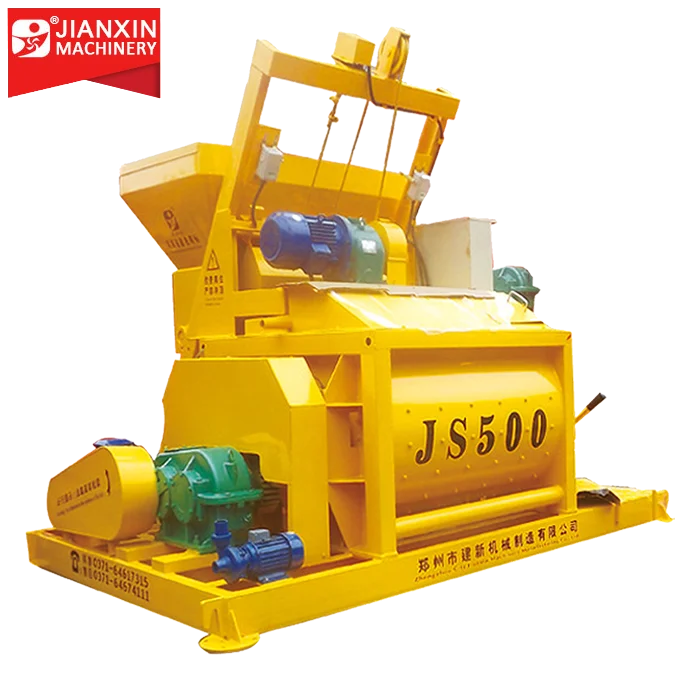 JS500 Self-loading Electric Mobile Concrete Mixer Price
