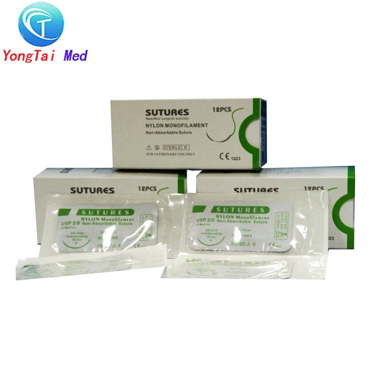 Manufacture price medical nonabsorbable 10-0 nylon suture