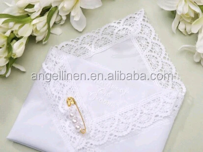 Кружевной хлопковый носовой платок, трусики, белый, для свадьбы