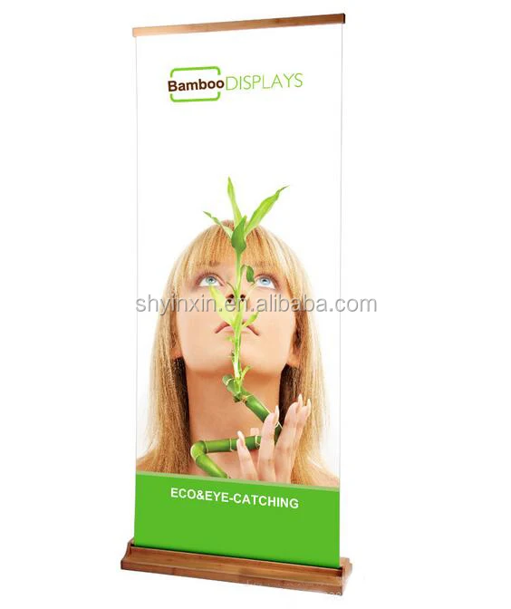 
Luxury Roll Up Stand,Outdoor Banner Stand,Adjustable Angle Bamboo Roll Up Stand 