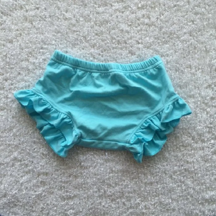 Лидер продаж 2020, однотонные шорты с оборками для маленьких девочек, оптовая продажа, летние детские мини-шорты для малышей