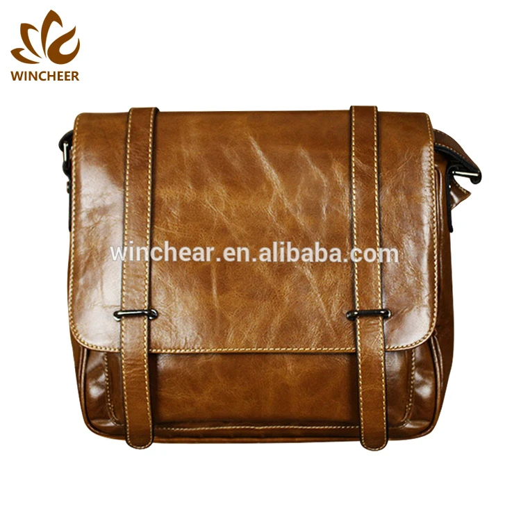 China manufacture black smooth mens messenger bag men satchel unique leather lawyer briefcase