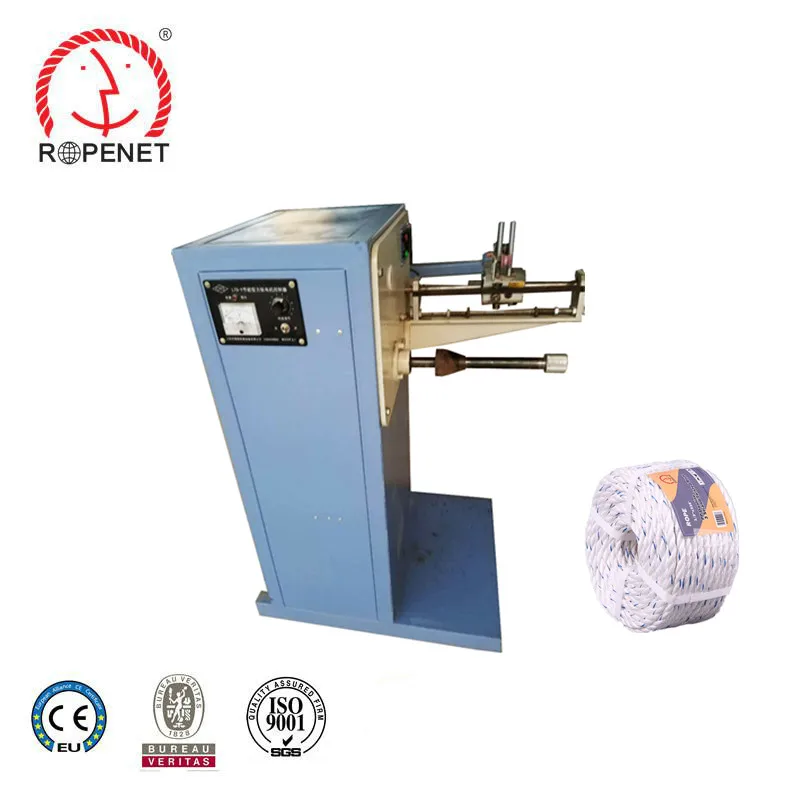 semi automatic Braided twisted pp raffia rope cross winding coiler winder coiling machine