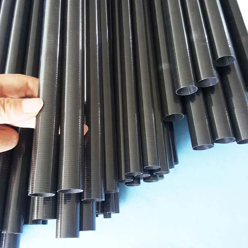 Customized Size Tapered  Wrapped Carbon Fiber Tubes UD
