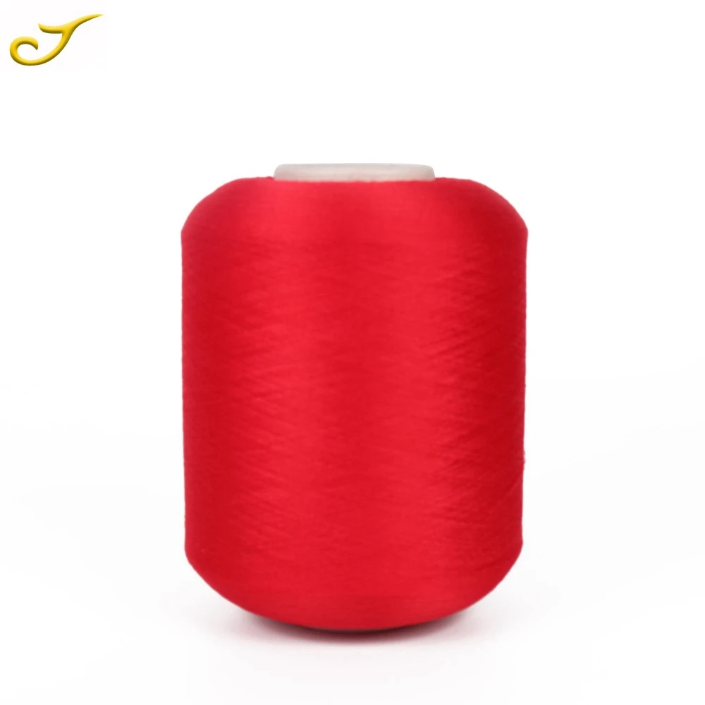 Polyester Core Spun Yarn Dyed Elastic Different Colors for Knitting and Weaving Socks Raw Pattern Spandex Covered Yarn
