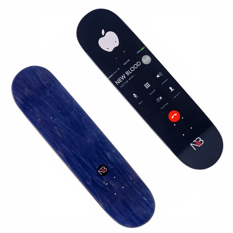 
Canadian maple cold pressing double kicktails skateboard deck Pro High-end Standard Wood Skate Board Decks 