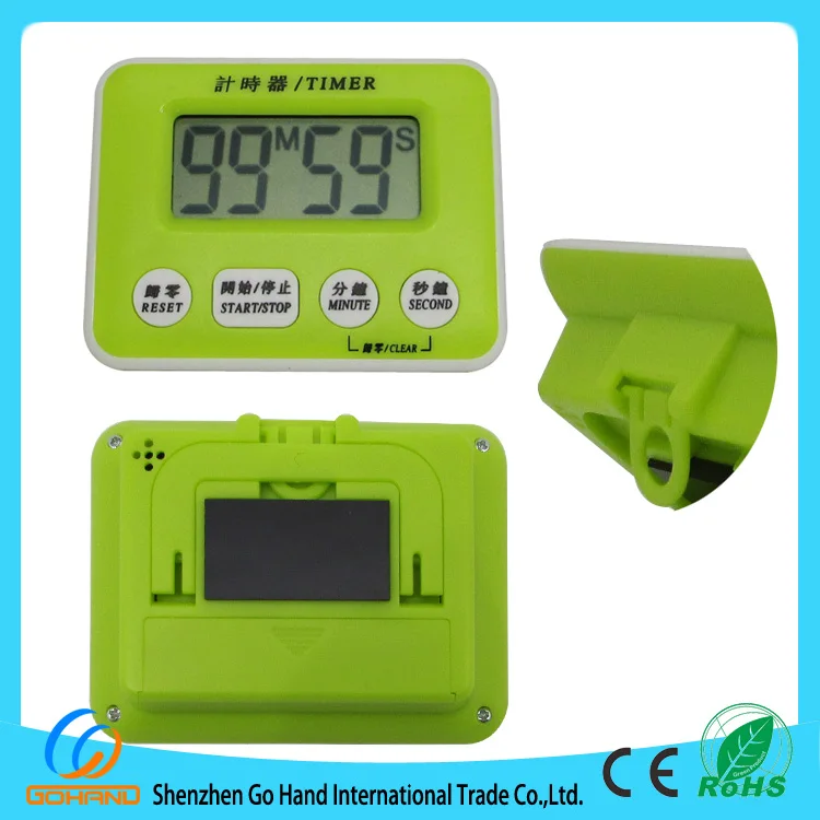 Большой ЖК-цифровой таймер обратного отсчета с резервным аккумулятором