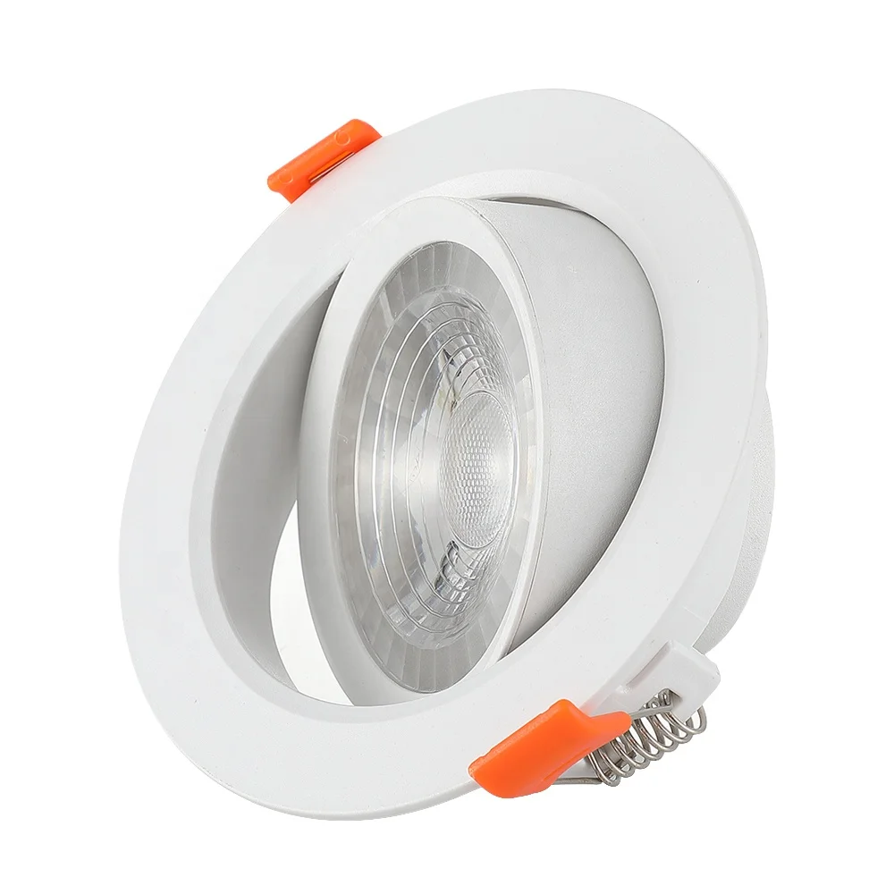 
Hot Selling Ip44 Dimmable Adjustable Led Recessed Spot Downlight Parts Spotlight Led Plastic Housing MR16 LED 3W -30 - 50 80 