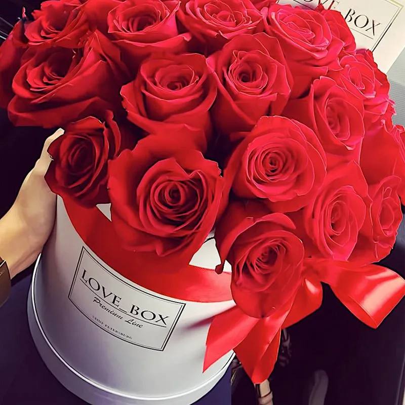 China manufacturing wholesale luxury decoration rose flower box for gift