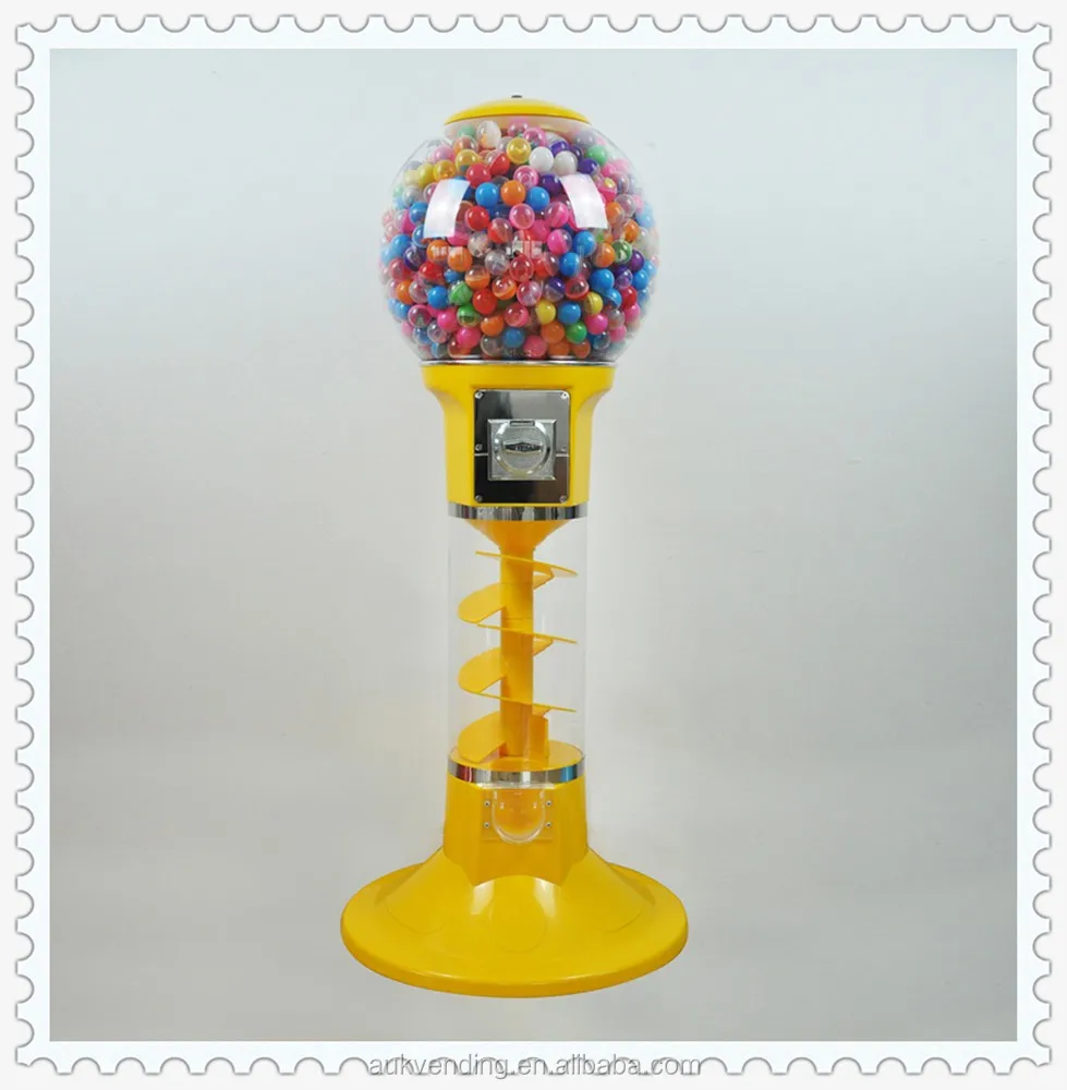 bulk spiral candy capsule bouncy ball station vending machine