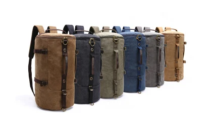 BSCI/Sedex  Excellent Quality Vintage Backpack Canvas Duffel Bag Outdoor Hiking Bag For Men