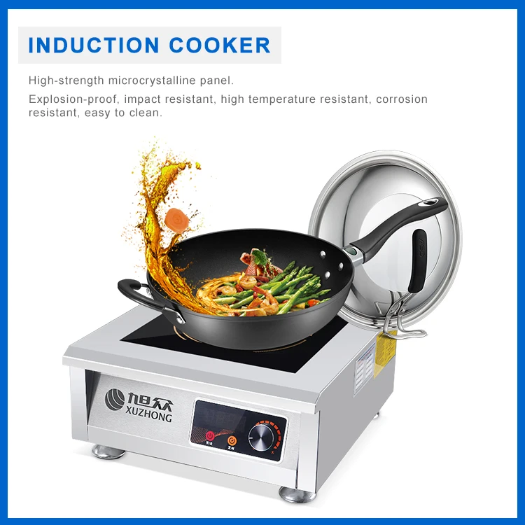 Коммерческая индукционная плита 5000 Вт, электрическая индукционная плита