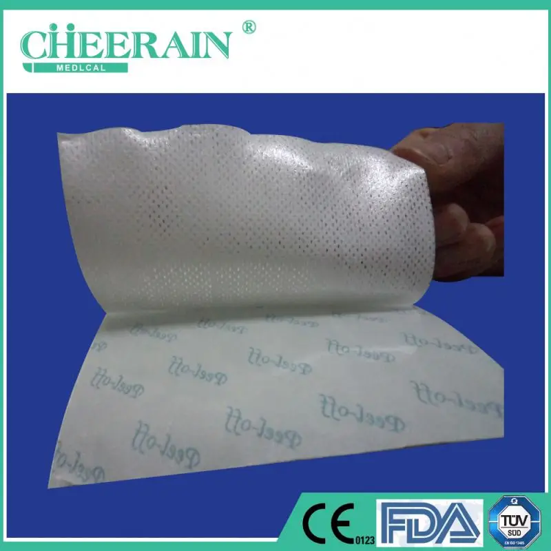 Transparent medical dressing types of IV cannula with thin pu film made in china