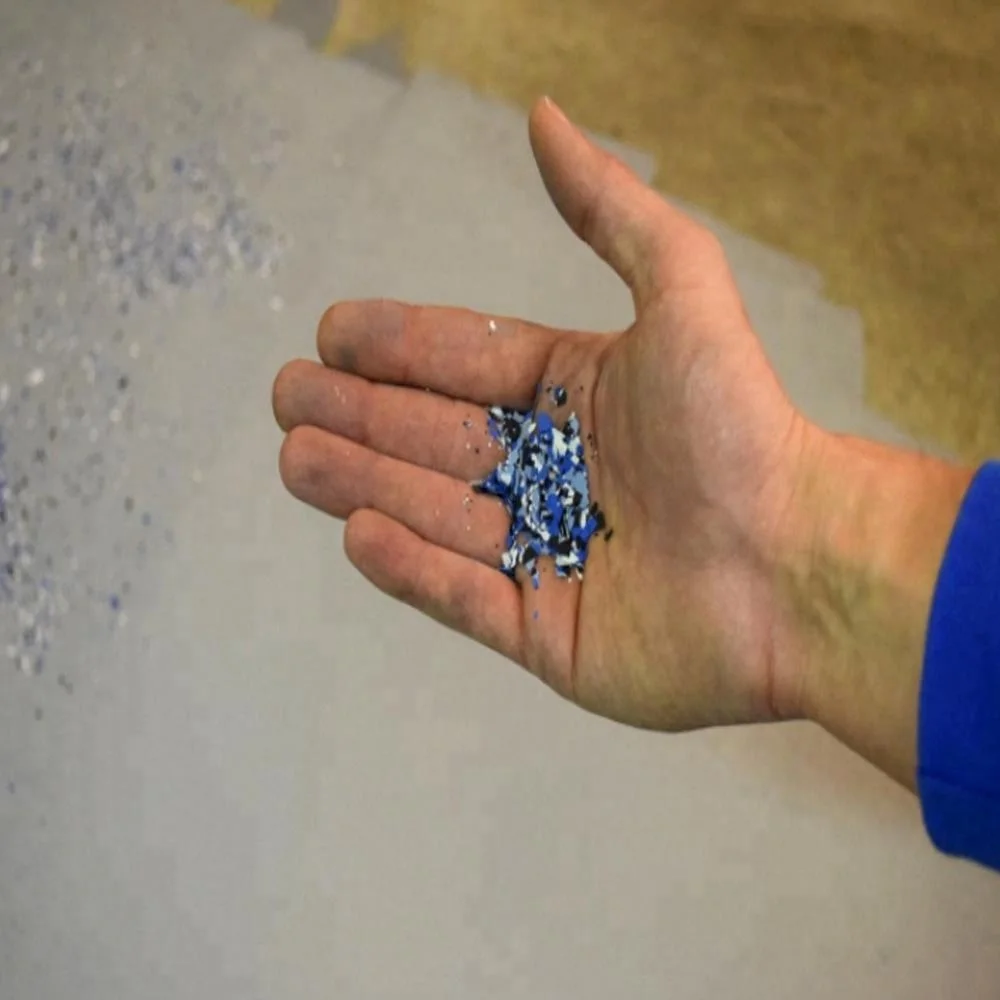 DIY Mix Colorful Flecks for Epoxy Floor Coating