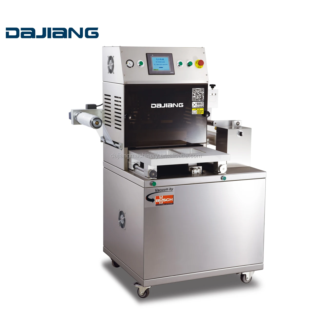 
DAJIANG High Quality MAP Gas Flushing nitrogen O2 CO2 Vacuum Food Tray Sealer Fresh fruit Modified atmosphere packaging machine 