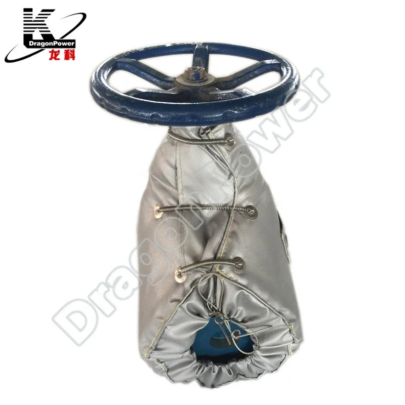 Industrial Thermal Insulation Jacket DN25-DN600 Ball Globe Valve 25mm Coated Glass Fiberglass Glass Fiber Silicon