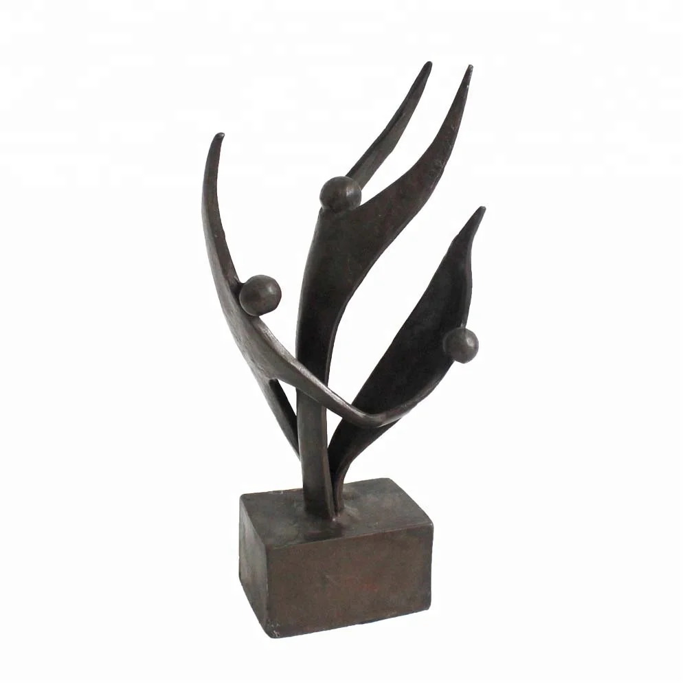 High quality vintage design handmade antique cast iron metal trophy for home decor