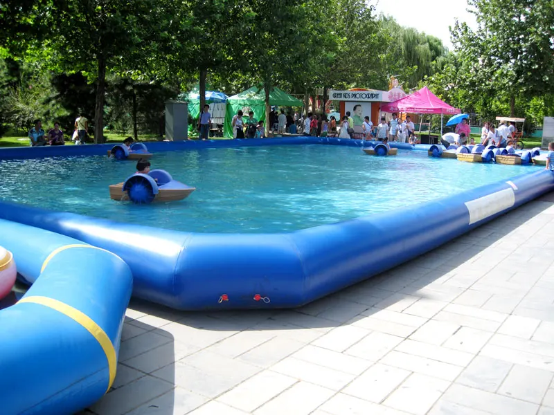 PVC swimming pool with metal frame Flex swimming pool high tensile foldable tarpaulin price per meter