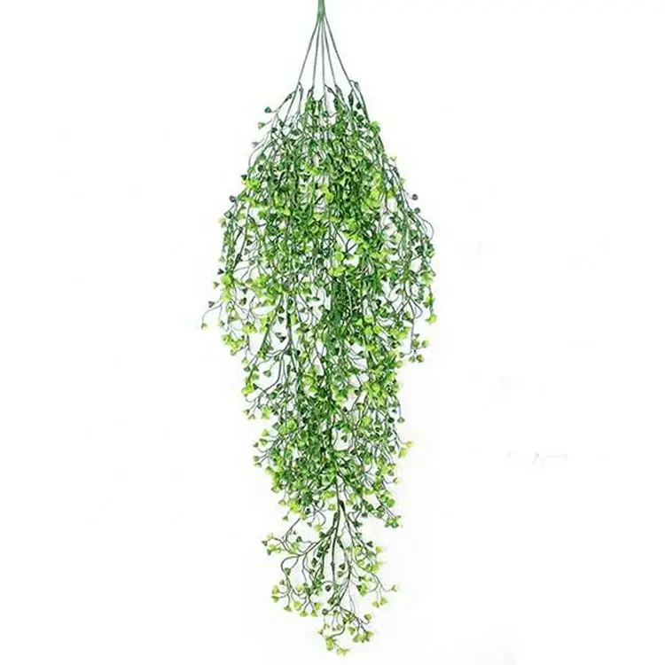 Artificial Leaf Plastic Green Plant For Indoor Decoration