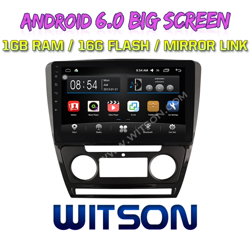 экран ANDROID 6,0 авто радио dvd-плеер GPS для VOLKSWAGEN SKODA OCTAVIA 2010 2014 AUTOAC Зеркало Ссылка 1080P HD