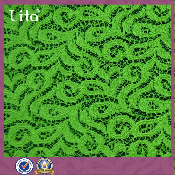 высокое качество швейцарский шнурок хлопка ткань для