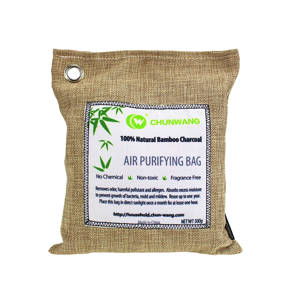 OEM Sewn Label Car Bamboo Charcoal Air Freshener Bag