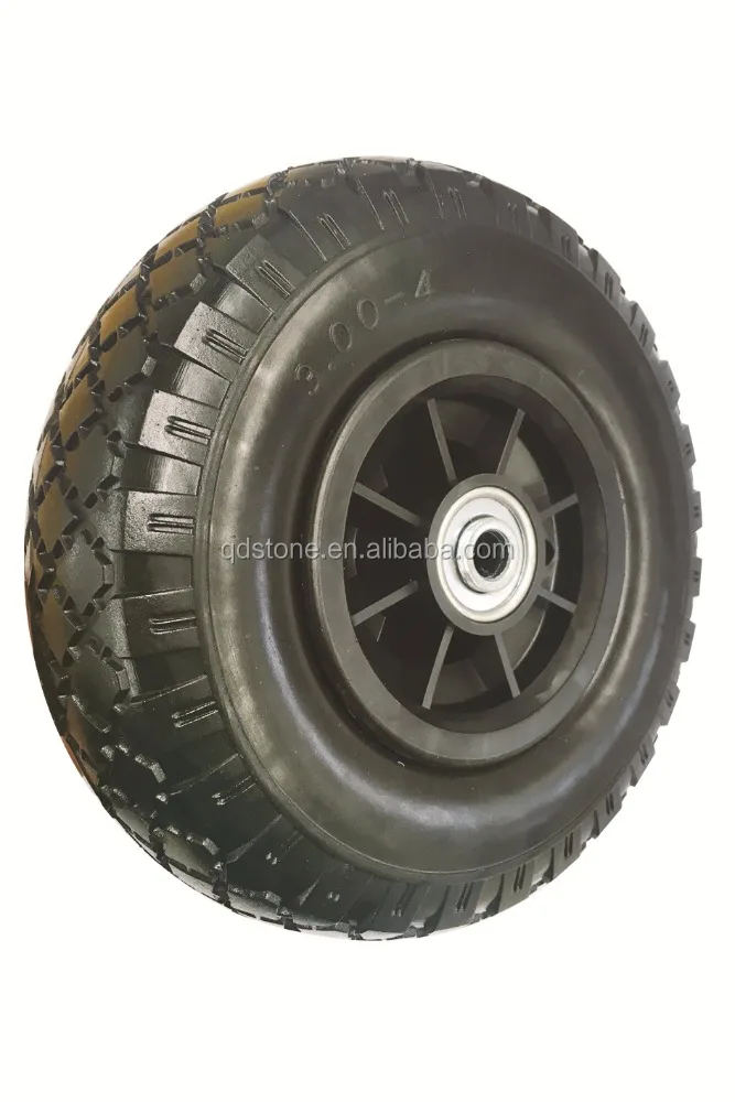 Твердые резиновые шины полиуретановой пеной колеса для ручной тележки 9 дюймов 3.00-4 колеса корзину