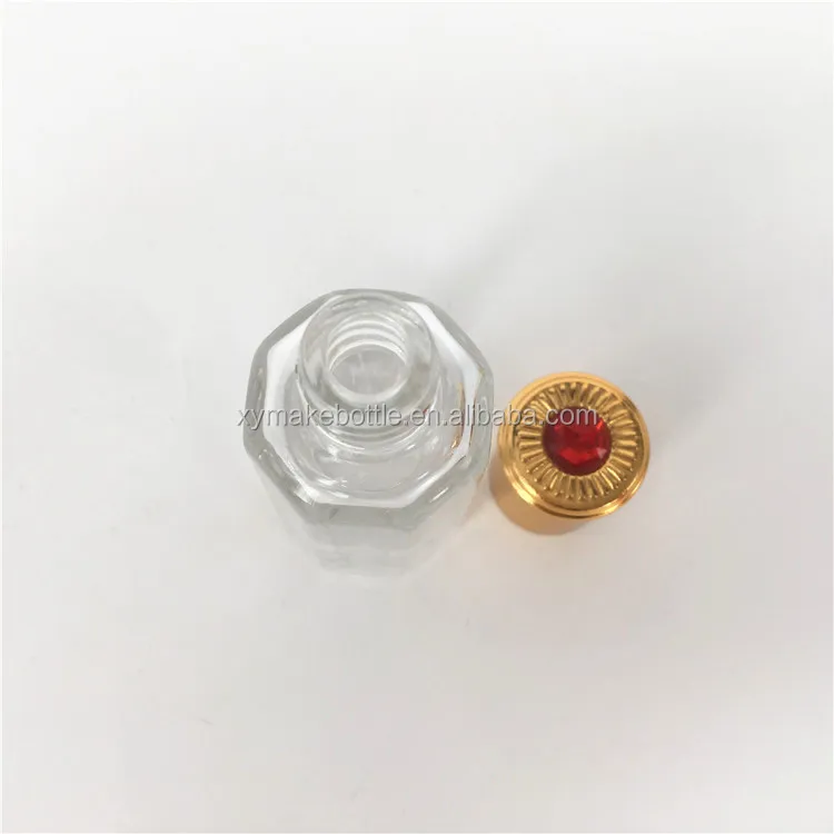 wholesale mini octagon attar glass bottles for perfume oil