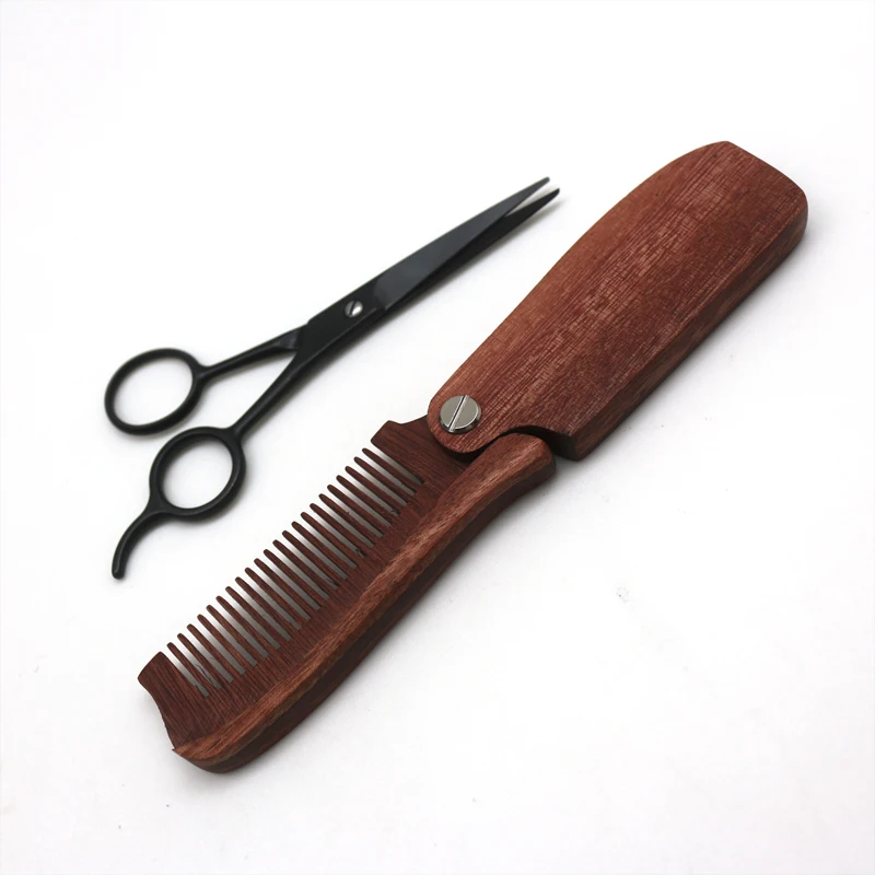 Wholesale Double Edge Safety Straight Razor Soap Bowl Mustache Shaving Beard Brush Stand Beard Grooming Set and Trimming Kit